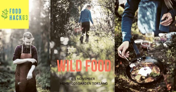 Wild Food är årets tema på Food Hackathon i Torsäng, 4-5 november