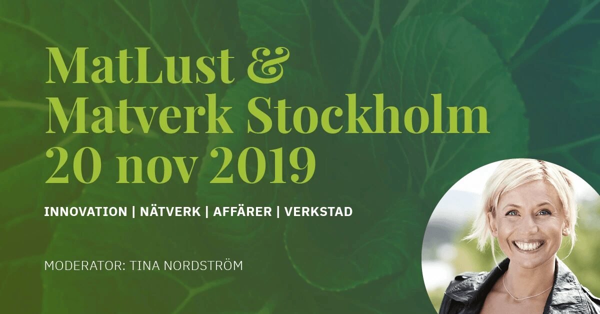 20 november: MatLust & Tina Nordström presenterar nya smaker av Stockholm