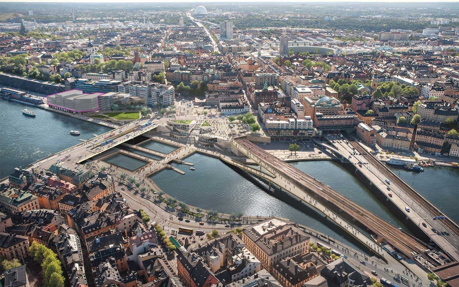 Nobel Center tar plats vid Slussen