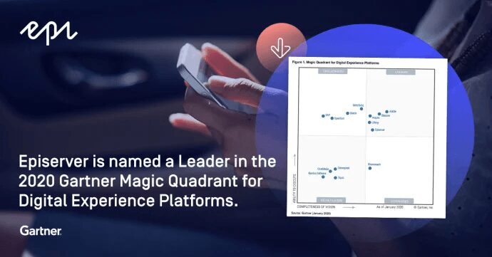 Episerver ledare i Gartner Magic Quadrant för DXP – plattformar för digitala upplevelser