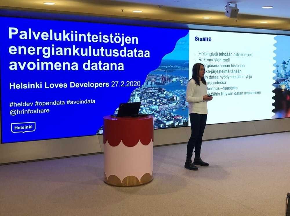Helsingfors stad öppnar sin energidata från offentliga byggnader till applikationsutvecklare, för att bli en koldioxidneutral stad