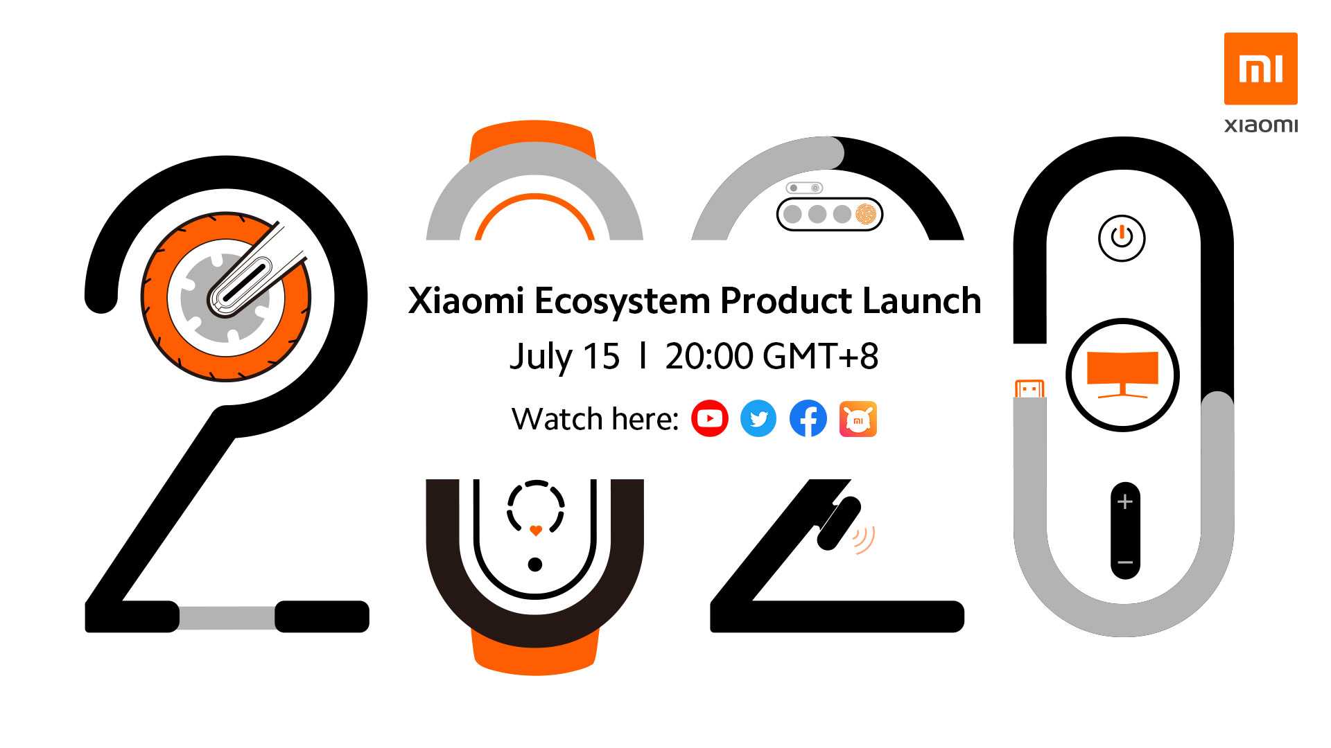 Xiaomis globala lanseringsevent av kommande ekosystemprodukter den 15 juli 2