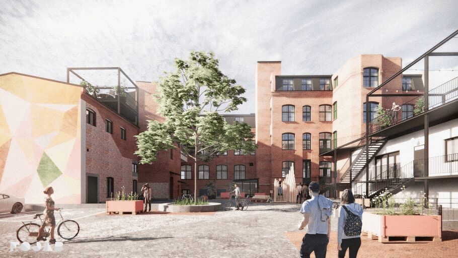 Stena Fastigheter och FOJAB skapar hållbara kontor i gamla Trikåfabriken 4