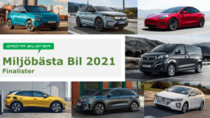 Sju finalister gör upp om titeln Miljöbästa Bil 2021