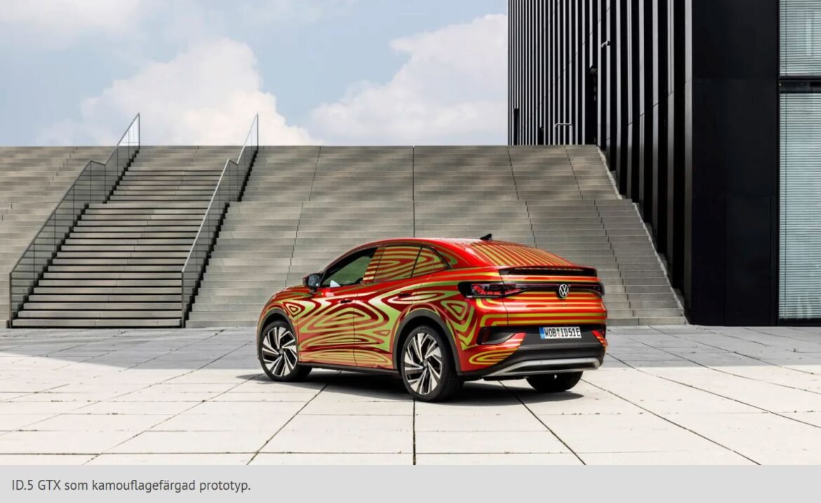 Volkswagen presenterar eldrivna SUV-coupén ID.5 GTX på IAA