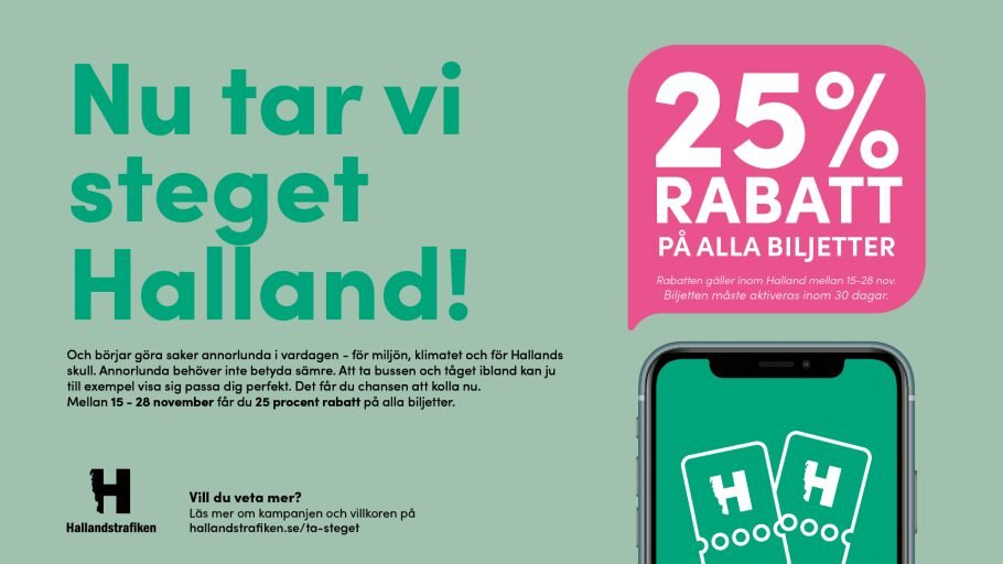 Bra tillfälle att börja resa med buss och tåg