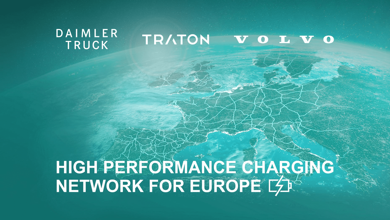 Volvokoncernen, Daimler Truck och TRATON GROUP startar samriskföretag för laddinfrastruktur i Europa