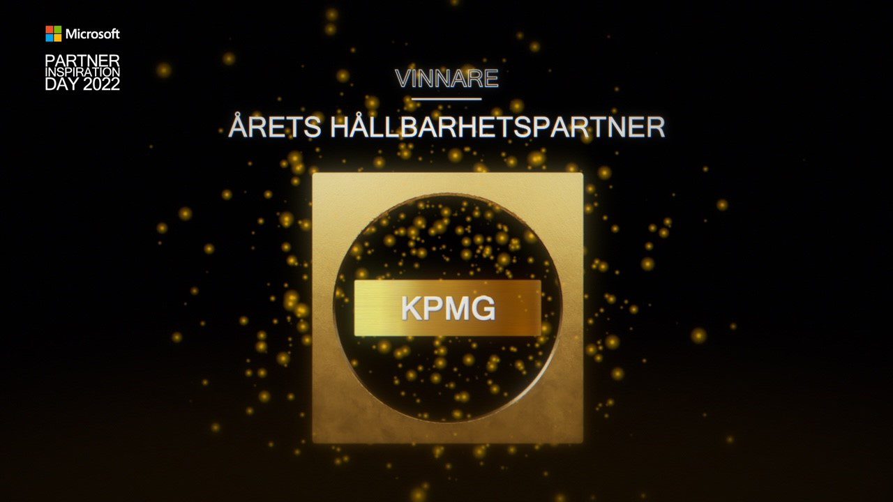 KPMG utnämnd till Årets Hållparhetspartner av Microsoft i Sverige