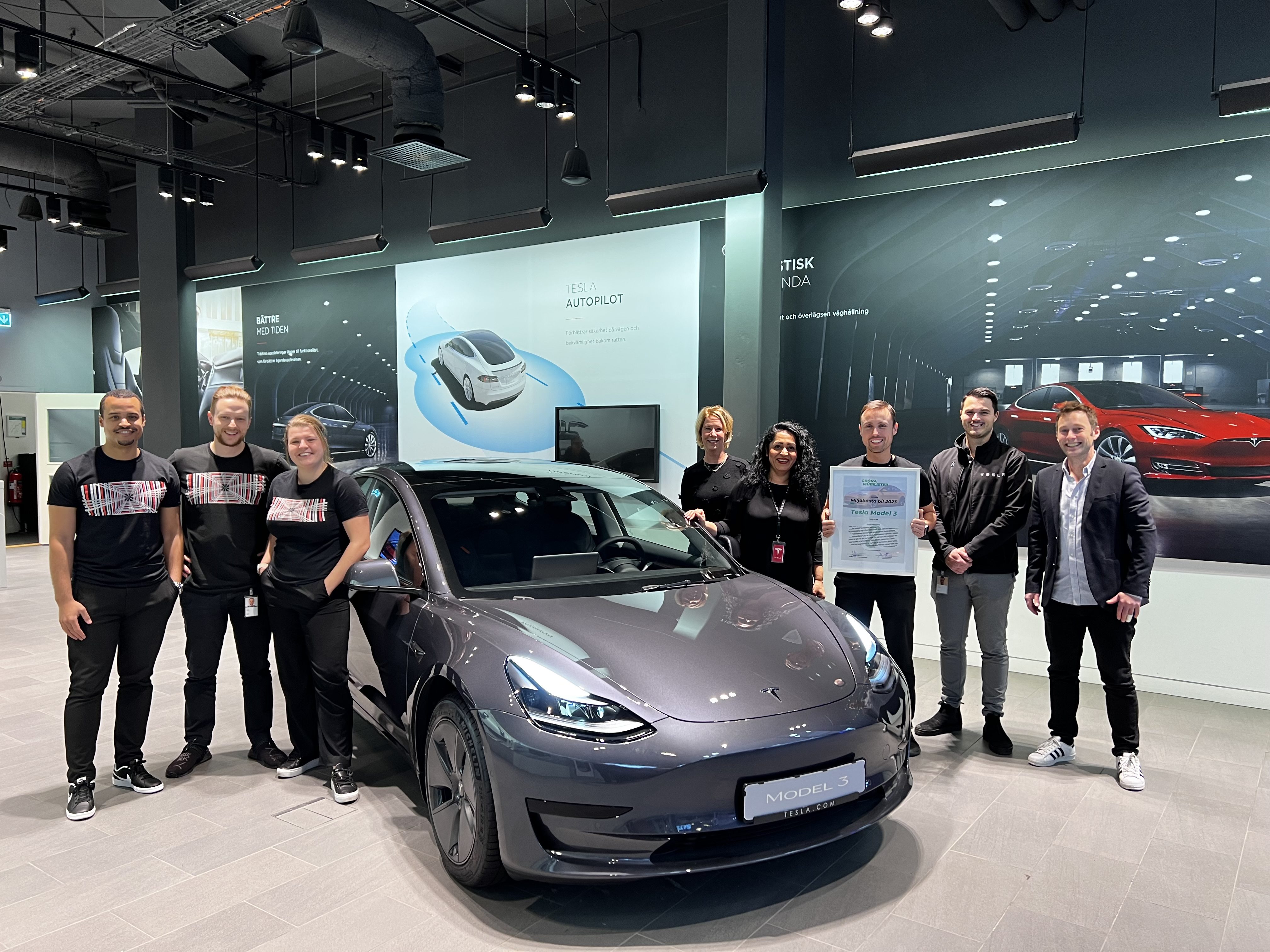 Tesla Model 3 är Miljöbästa Bil 2023