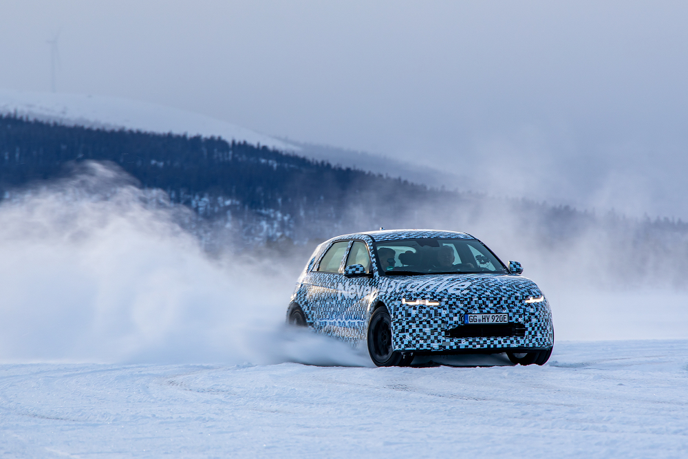 -30° vid Polcirkeln! Prototyp av Hyundais helelektriska prestandabil IONIQ 5 N erövrar Arjeplogs extrema klimat