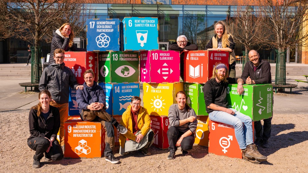 Studenter lyfter de globala hållbarhetsmålen