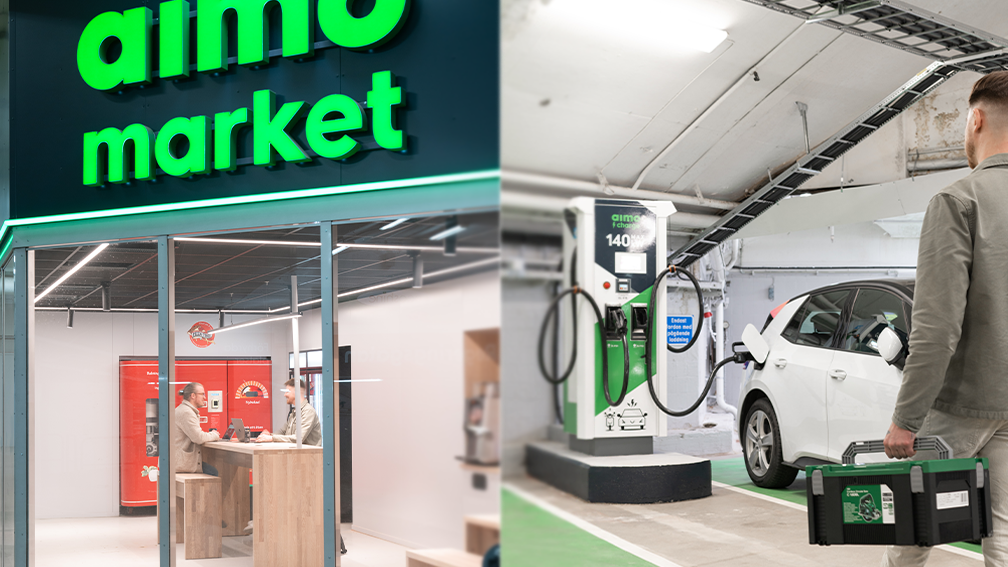 Gratis snabbladdning och robot-pizza i framtidens mobilitetshubb – Aimo Market