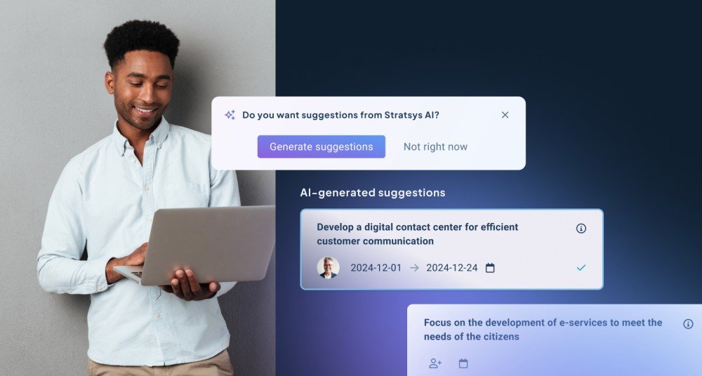 Stratsys lanserar AI-Funktionalitet - Framtiden för hållbar och effektiv verksamhetsstyrning