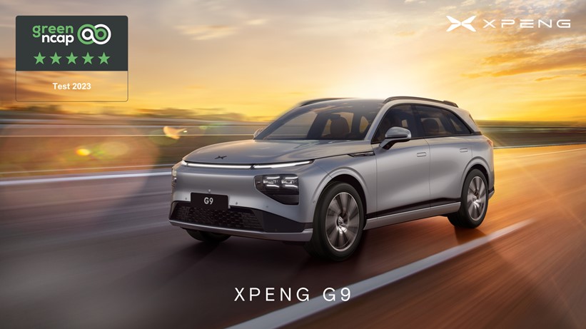 XPENG G9 får högsta hållbarhetsbetyg från Green NCAP