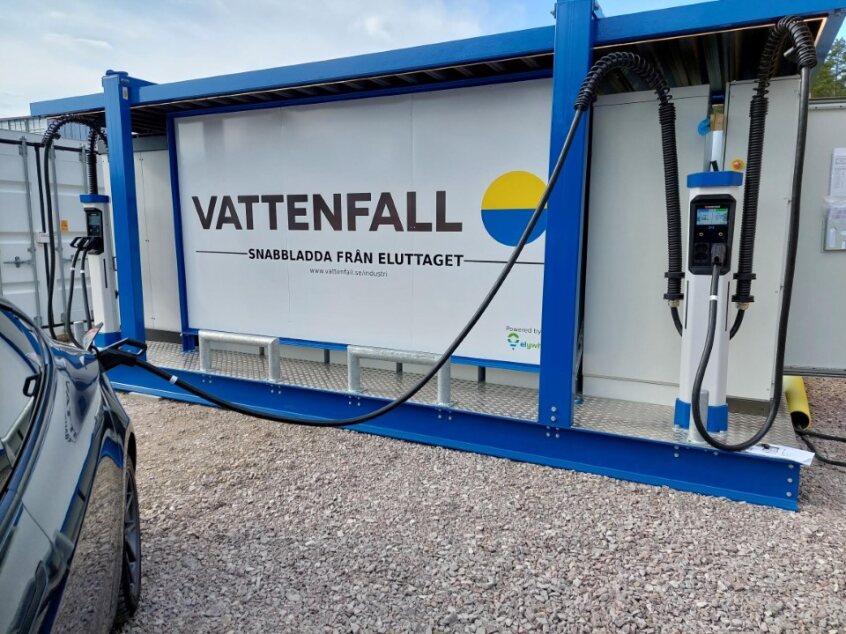 Vattenfall placerar mobil snabbladdstation i Söderköping