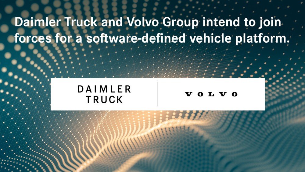Volvokoncernen och Daimler Truck avser bilda samriskbolag för en mjukvarudefinierad fordonsplattform för att stärka den digitala transformationen