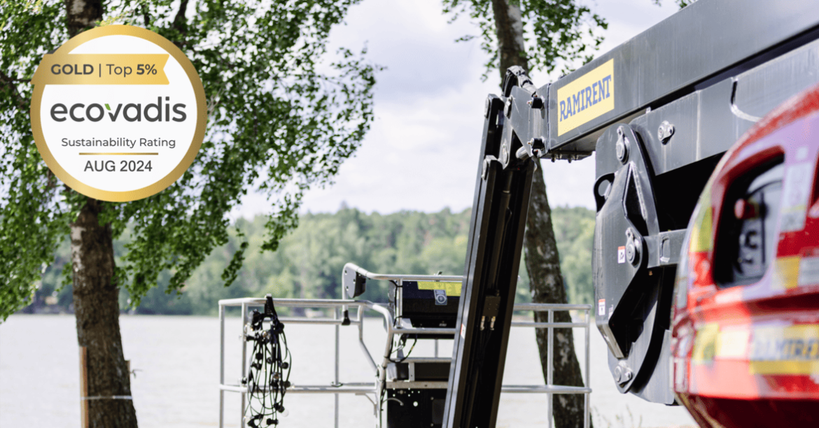 Ramirent bibehåller och förbättrar sin EcoVadis Gold-status