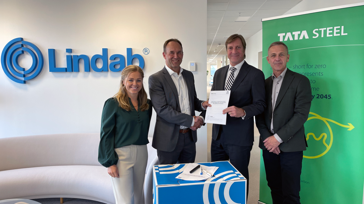 Avtal om koldioxidreducerat stål mellan Tata Steel och Lindab