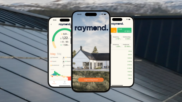 Raymond lanserar RayCloud – AI appen som optimerar energi och minskar CO2