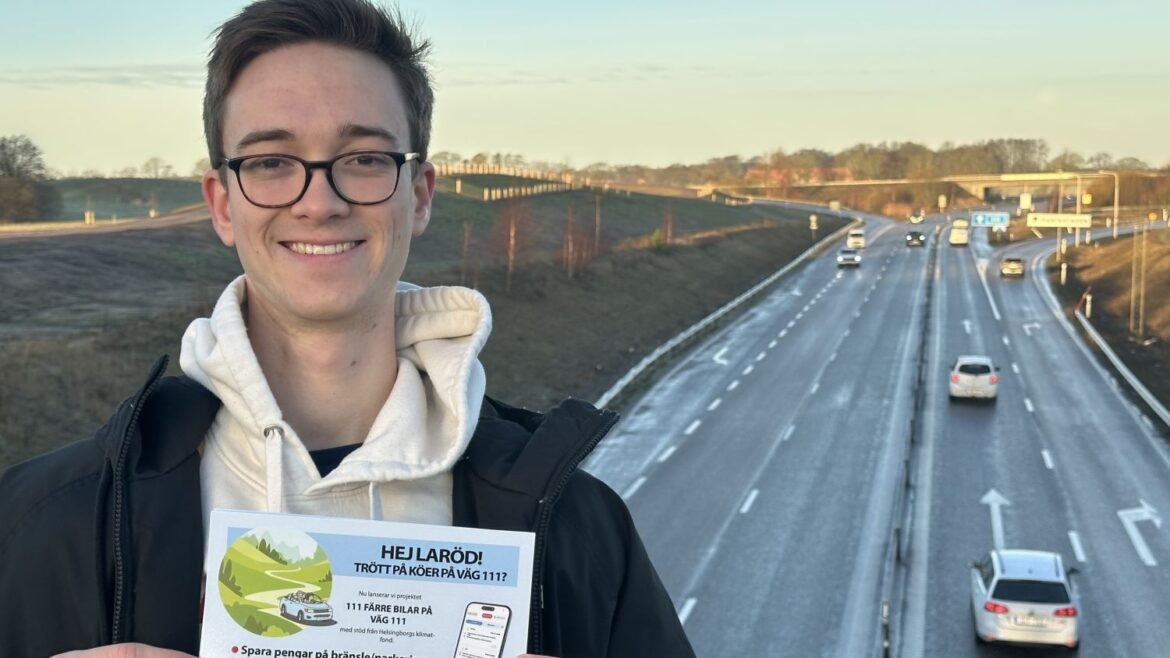 Helsingborg satsar på samåkning - målet är 111 färre bilar på väg 111