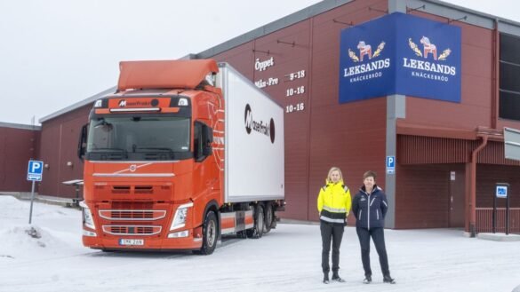 Nu fraktas alla knäckebröd fossilfritt inom Sverige