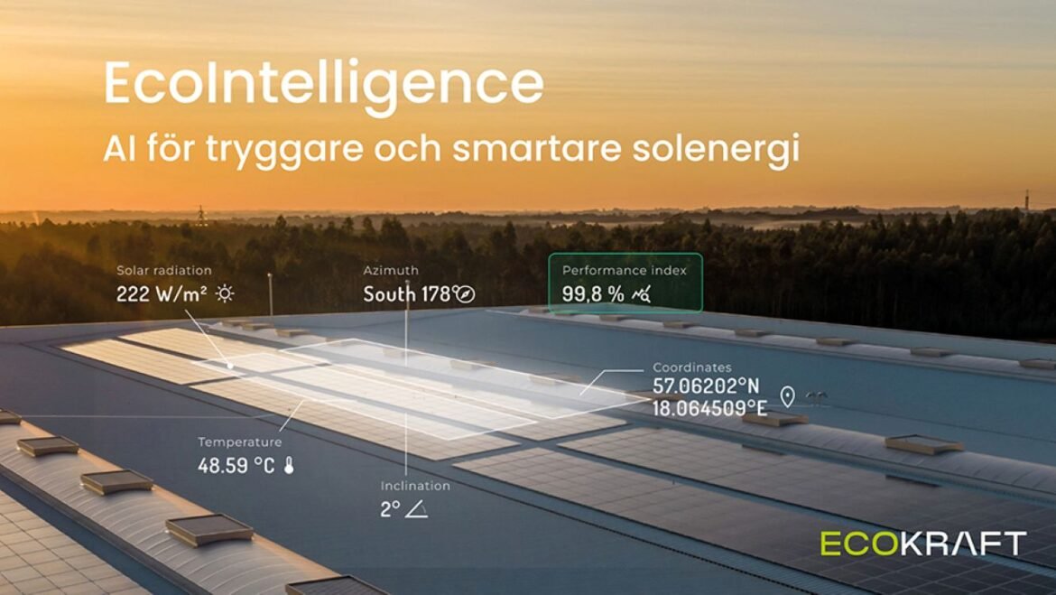 ECOKRAFT lanserar AI-tjänst för tryggare och smartare solenergi