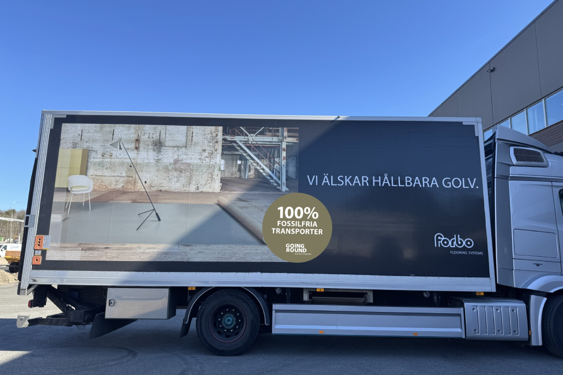 Nu övergår Forbo Flooring till 100 % fossilfria transporter i och till Sverige